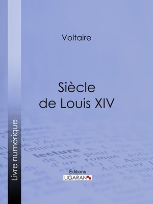 cover image of Siècle de Louis XIV